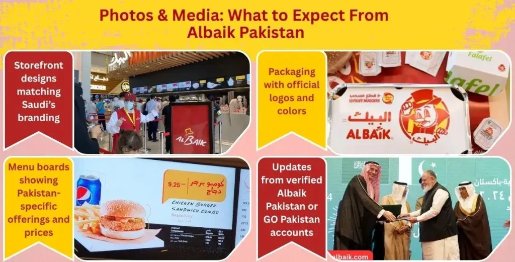 Albaik Pakistan Photos What to expect infograph